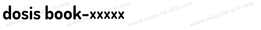 dosis book字体转换